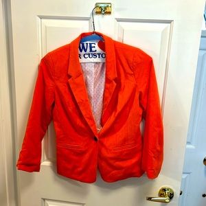 Size S coral colored blazer